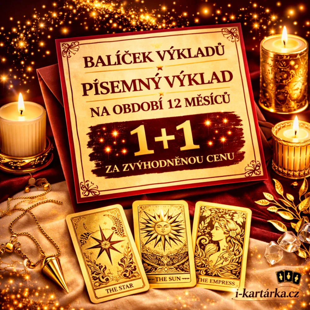 AKČNÍ BALÍČEK VÝKLADŮ - PÍSEMNÝ VÝKLAD NA OBDOBÍ 12 MĚSÍCŮ 1+1 (výklad pro 2 osoby)