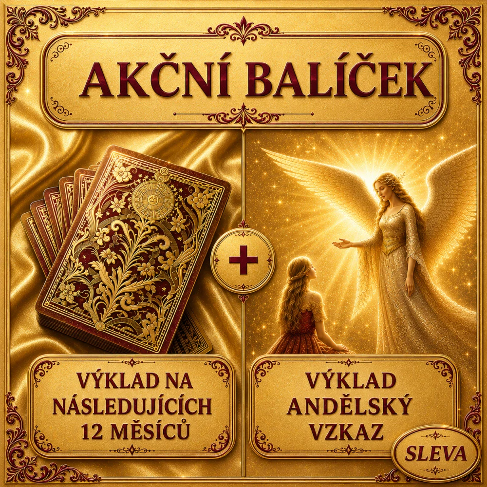 AKCE NA BALÍČEK - VÝKLAD NA NÁSLEDUJÍCÍCH 12 MĚSÍCŮ + VÝKLAD ANDĚLSKÝ VZKAZ