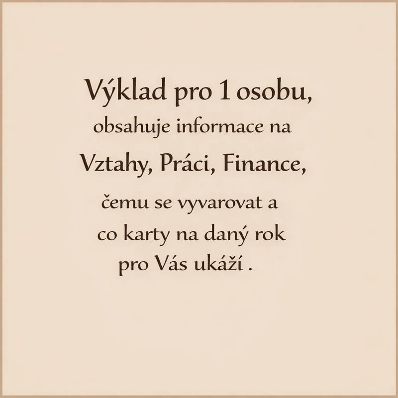 PÍSEMNÝ VÝKLAD NA NÁSLEDUJÍCÍCH 12 MĚSÍCŮ  OD DNE VÝKLADU