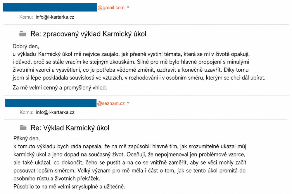 Výklad KARMICKÉHO ÚKOLU : KLÍČ K LEPŠÍ BUDOUCNOSTI - výklad na 4 strany A4
