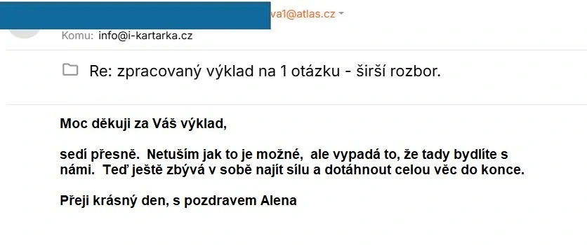 VÝKLAD OSUDOVÉ KARTY na 6 měsíců - rozbor na 1 stranu A4