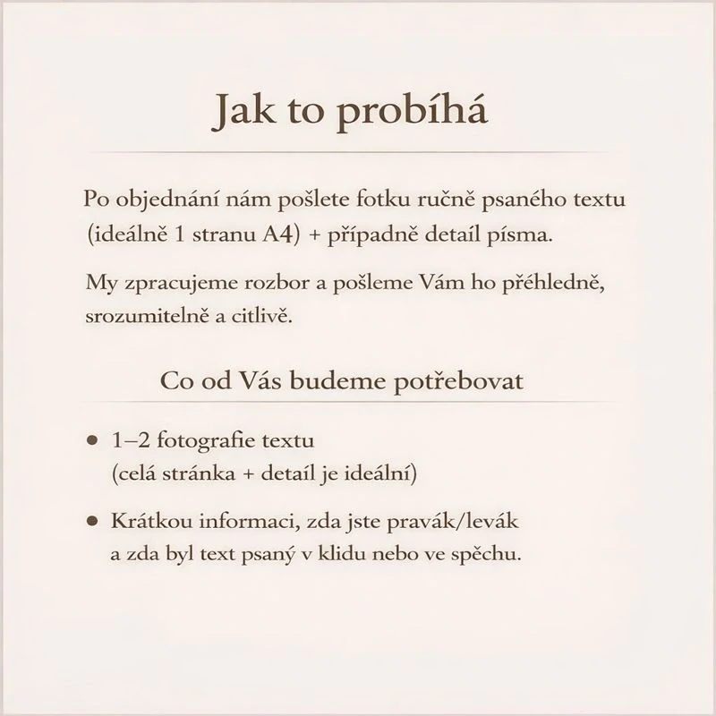 GRAFOLOGICKÝ rozbor písma – Hloubkový pohled do vaší osobnosti a duše