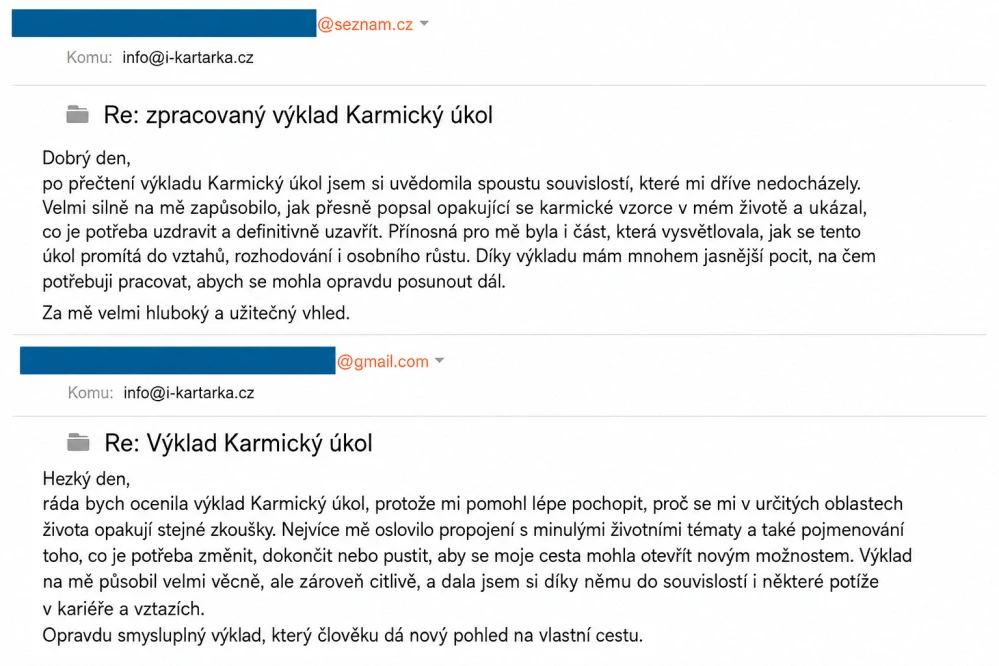 Výklad KARMICKÉHO ÚKOLU : KLÍČ K LEPŠÍ BUDOUCNOSTI - výklad na 4 strany A4