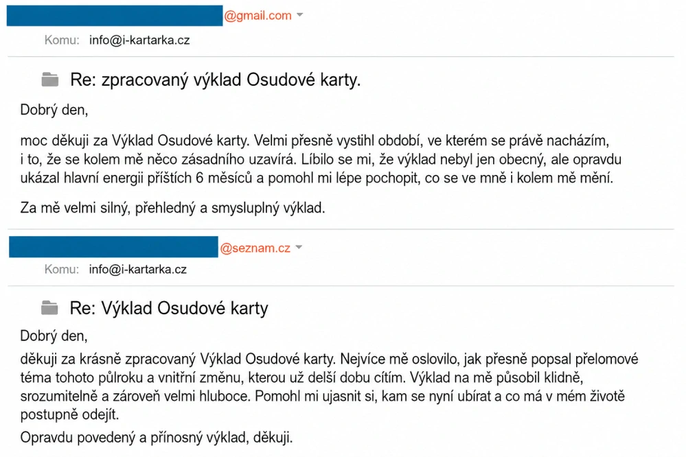 Výklad OSUDOVÉ KARTY - ROZŠÍŘENÁ VERZE - rozbor na 4 strany A4