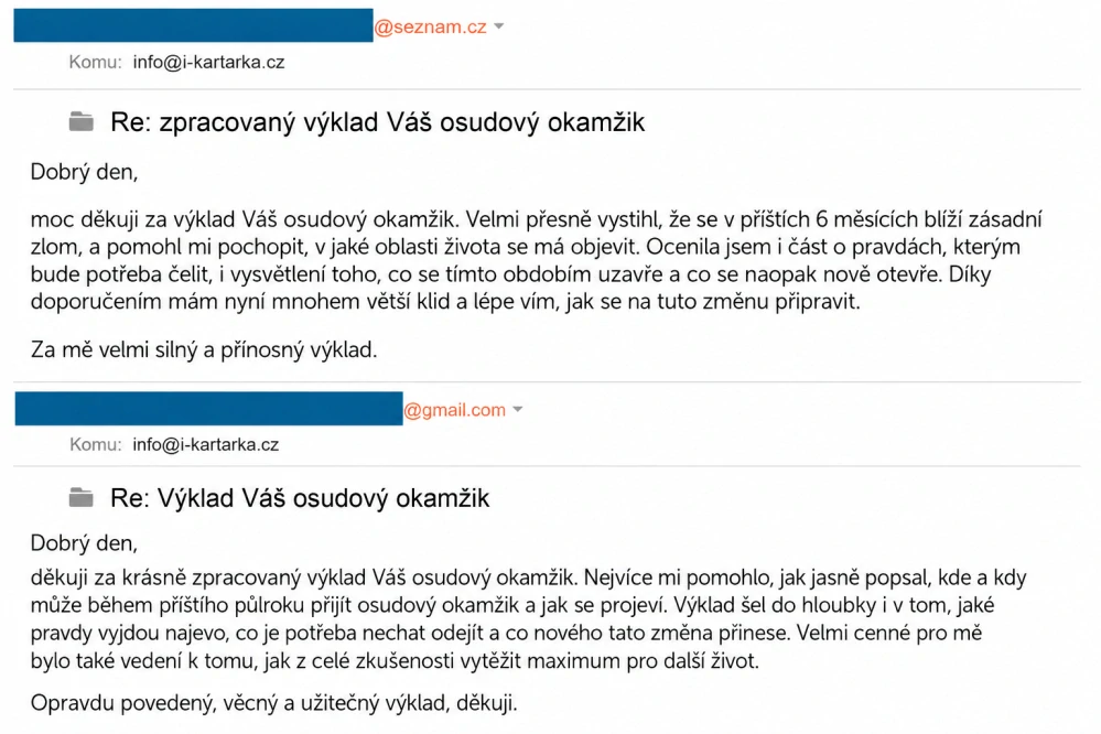 Výklad VÁŠ OSUDOVÝ OKAMŽIK na 6 měsíců - ROZŠÍŘENÁ VERZE - rozbor na 4 strany A4