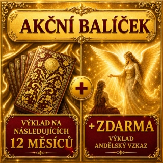 AKCE NA BALÍČEK - VÝKLAD NA NÁSLEDUJÍCÍCH 12 MĚSÍCŮ  + ZDARMA  VÝKLAD ANDĚLSKÝ VZKAZ