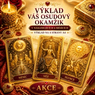 Výklad VÁŠ OSUDOVÝ OKAMŽIK na 6 měsíců - ROZŠÍŘENÁ VERZE - rozbor na 4 strany A4