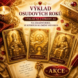 Výklad OSUDOVÝCH ROKŮ  – výklad na 2 strany A4 na zásadní roky ve kterých se změní Váš osud