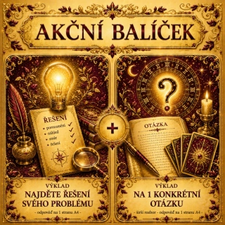 AKČNÍ BALÍČEK ŽIVOTNÍCH OTÁZEK (balíček 2 výkladů)